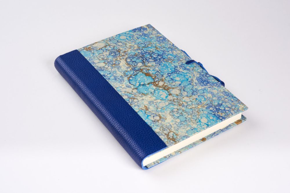 Marbled paper and larger book making class
